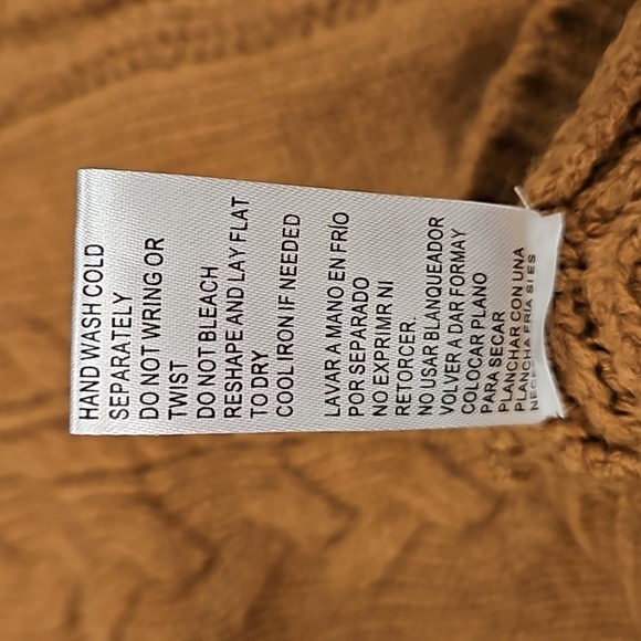 💕WIT & WISDOM💕 Cable Stitch Mock Neck Sweater Vest ~ Nutmeg Brown XL NWT - Picture 14 of 14